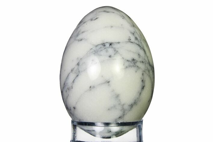 Polished Gray Marble Egg - Philippines #322431